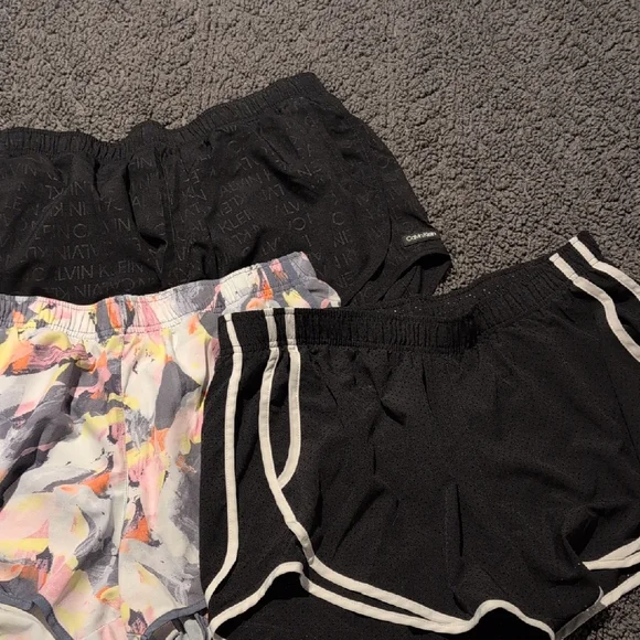 Calvin Klein Black and Abstract Shorts Trio - Picture 1 of 5